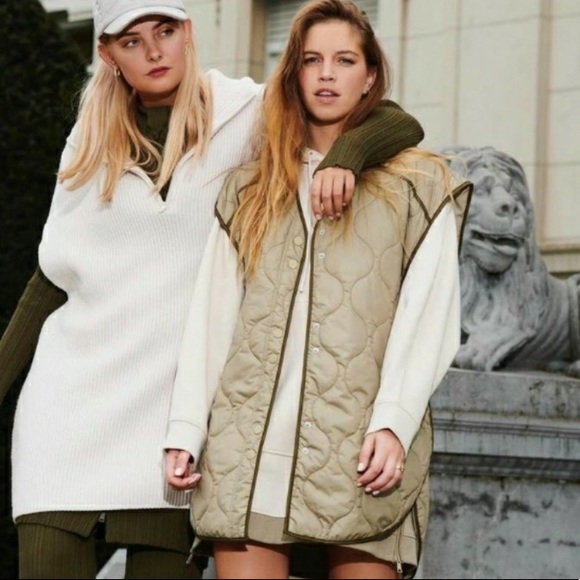 H&M Quilted Oversized Vest Blogger Favorite - Picture 13 of 17